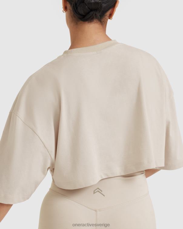 Kläder tvättad sand 4B046419 klassisk avslappnad lättvikts t-shirt Oner Active