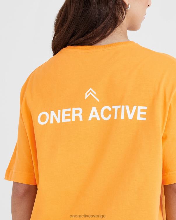 Kläder tvättad solnedgång 4B046540 grafisk oversized kortärmad t-shirt Oner Active
