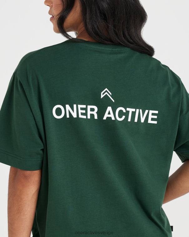 Kläder vintergröna 4B046535 grafisk oversized kortärmad t-shirt Oner Active