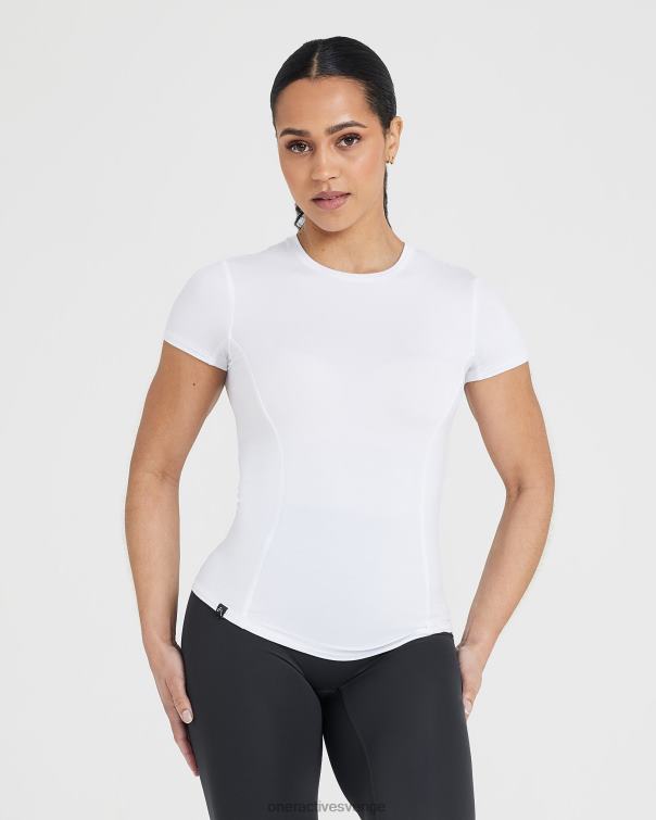 Kläder vit 4B046401 mjuk mjuk kortärmad t-shirt Oner Active