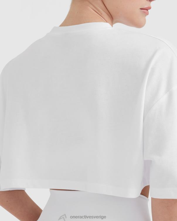 Kläder vit 4B046412 klassisk avslappnad lättvikts t-shirt Oner Active