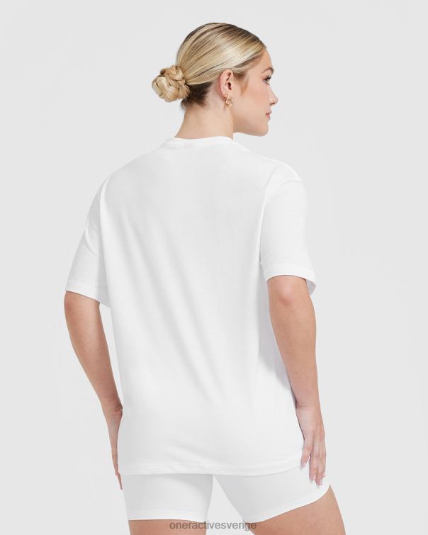 Kläder vit 4B046416 klassisk oversized lätt t-shirt Oner Active
