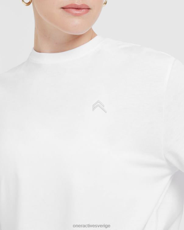 Kläder vit 4B046416 klassisk oversized lätt t-shirt Oner Active