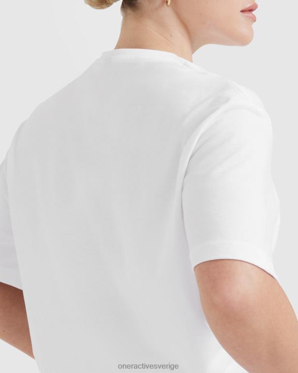 Kläder vit 4B046416 klassisk oversized lätt t-shirt Oner Active