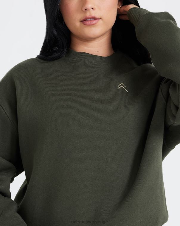 Kläder kaki 4B046605 oversized sweatshirt hela dagen Oner Active