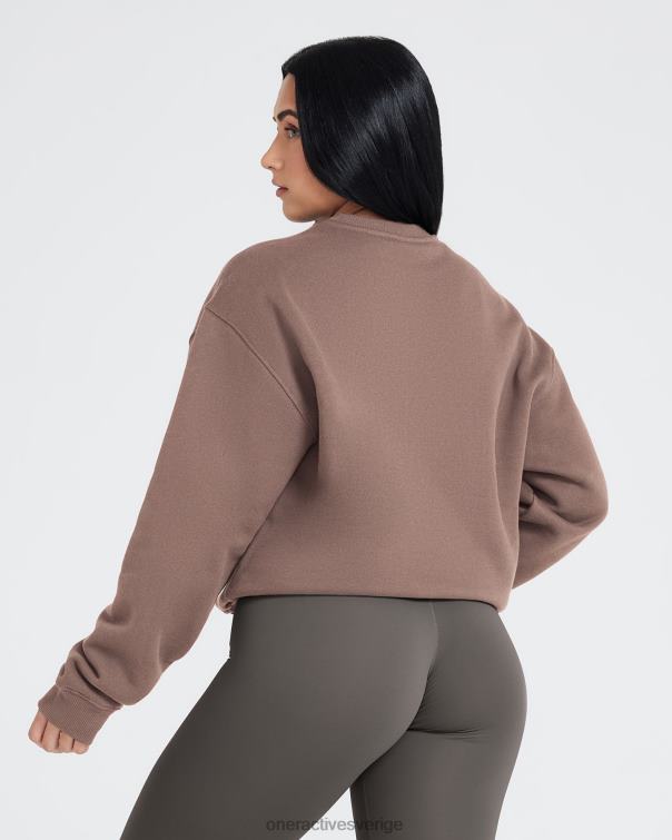 Kläder kall brun 4B046604 oversized sweatshirt hela dagen Oner Active