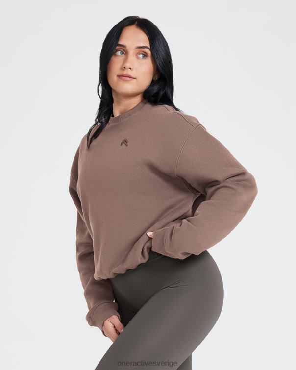Kläder kall brun 4B046604 oversized sweatshirt hela dagen Oner Active