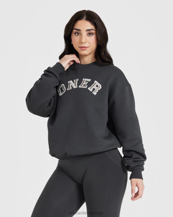 Kläder kol 4B046585 varsity oversized sweatshirt hela dagen Oner Active