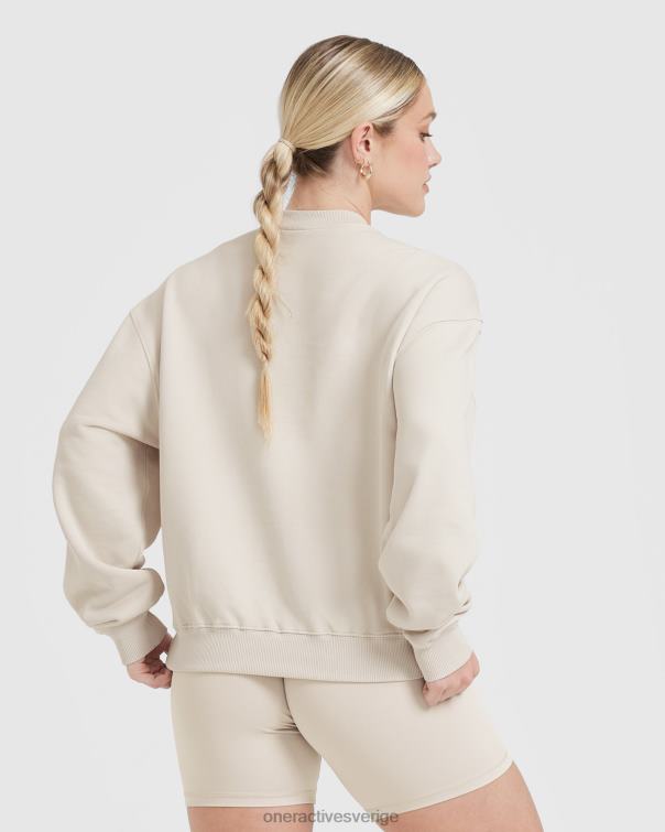 Kläder sand 4B046572 lätt oversized sweatshirt hela dagen Oner Active