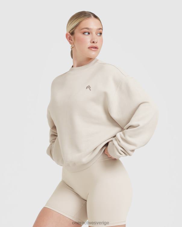 Kläder sand 4B046572 lätt oversized sweatshirt hela dagen Oner Active