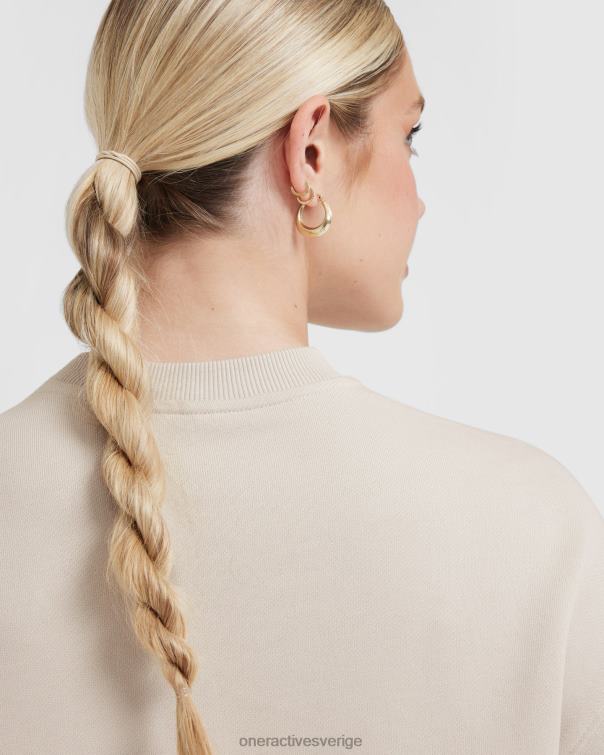 Kläder sand 4B046572 lätt oversized sweatshirt hela dagen Oner Active