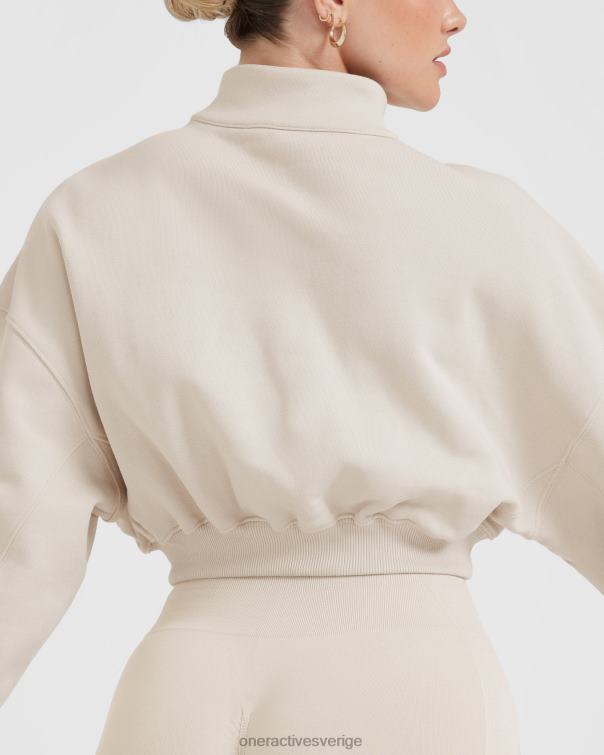 Kläder sand 4B046573 lättvikts tröja med 1/4 dragkedja hela dagen Oner Active