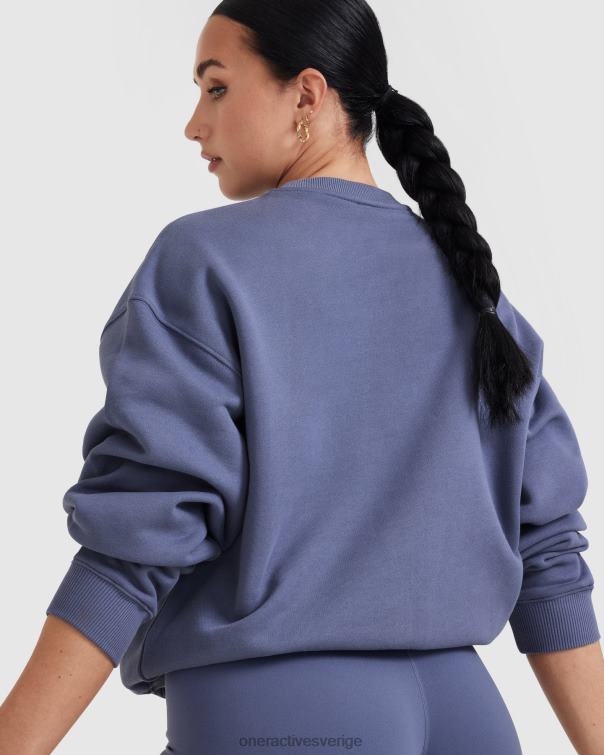 Kläder skifferblå 4B046568 lätt oversized sweatshirt hela dagen Oner Active