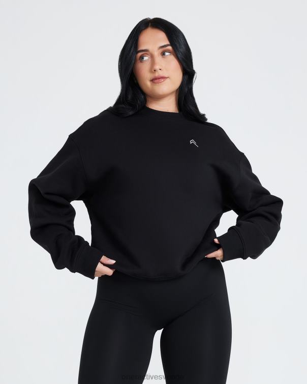 Kläder svart 4B046607 oversized sweatshirt hela dagen Oner Active