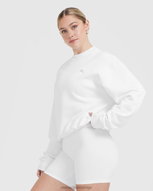 Kläder vit 4B046569 lätt oversized sweatshirt hela dagen Oner Active