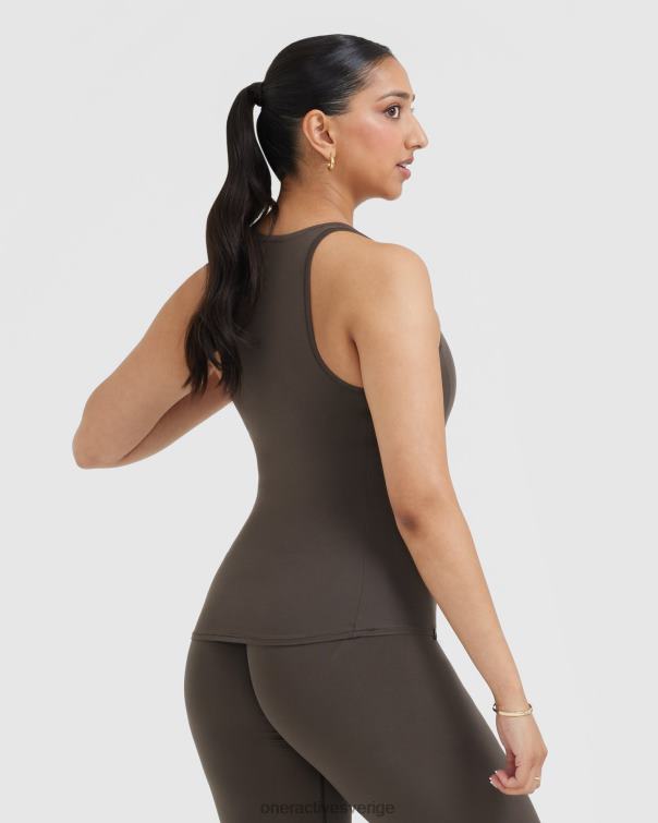 Kläder djup taupe 4B046390 mjuk mjuk väst Oner Active