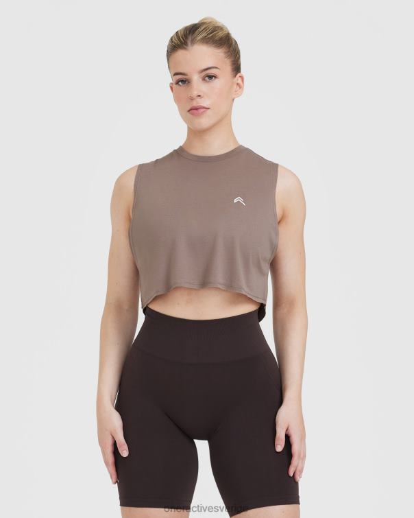 Kläder kall brun 4B046378 gå till muskelgröda väst Oner Active