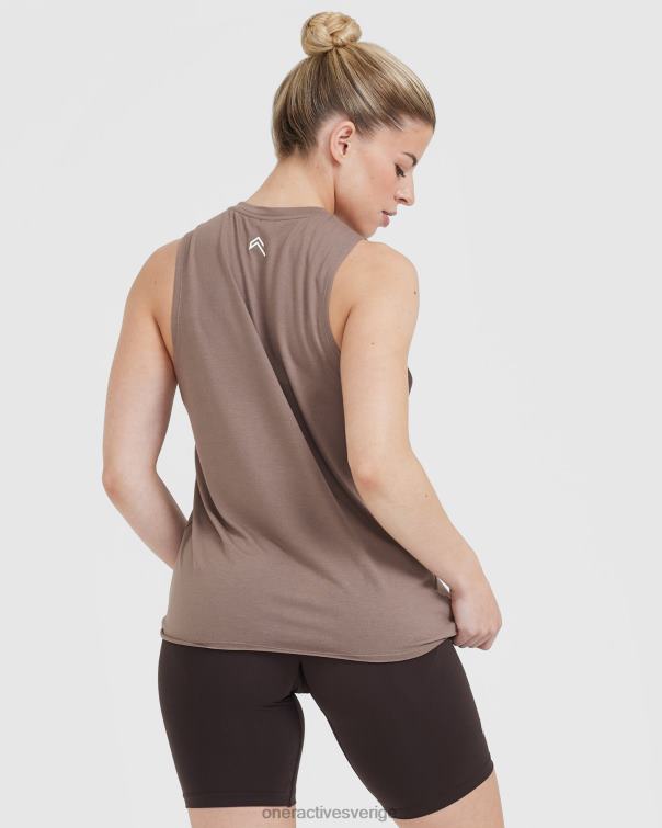 Kläder kall brun 4B046379 gå till muskelväst Oner Active