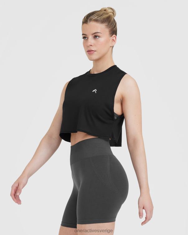 Kläder svart 4B046370 gå till muskelgröda väst Oner Active