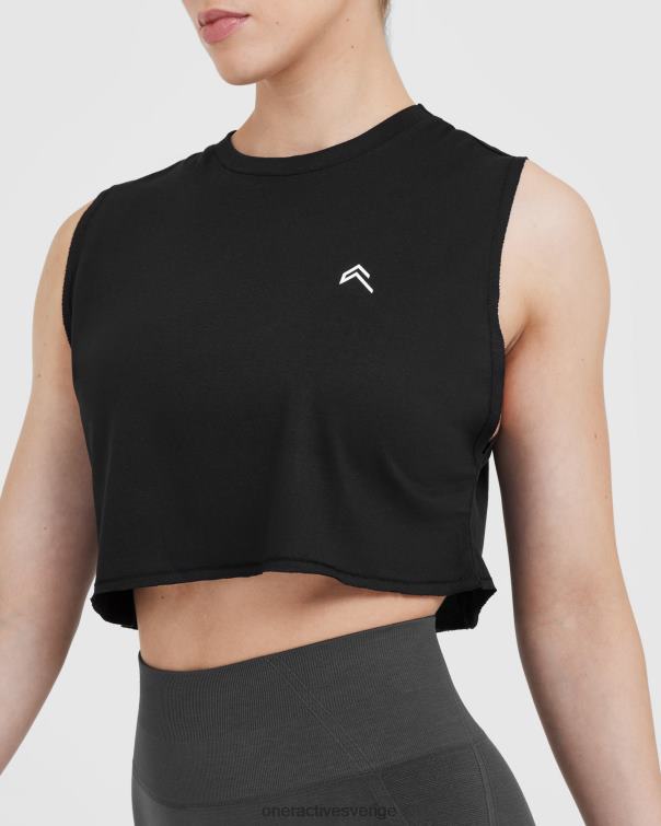 Kläder svart 4B046370 gå till muskelgröda väst Oner Active