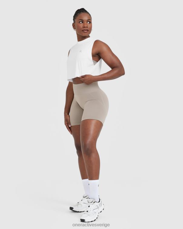 Kläder vit 4B046374 gå till muskelgröda väst Oner Active