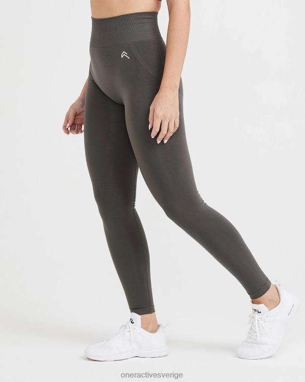 Kläder djup taupe 4B04647 enkel sömlös leggings 3 Oner Active