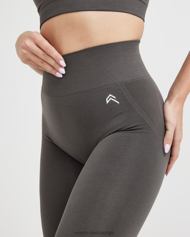 Kläder djup taupe 4B04647 enkel sömlös leggings 3 Oner Active