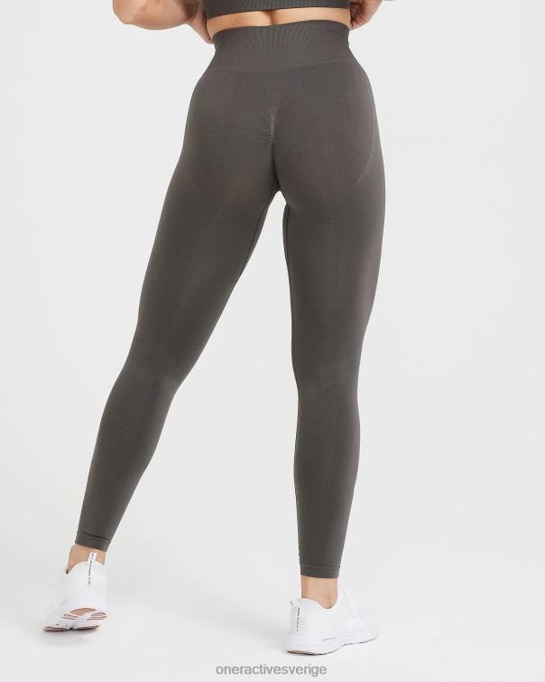 Kläder djup taupe 4B04647 enkel sömlös leggings 3 Oner Active