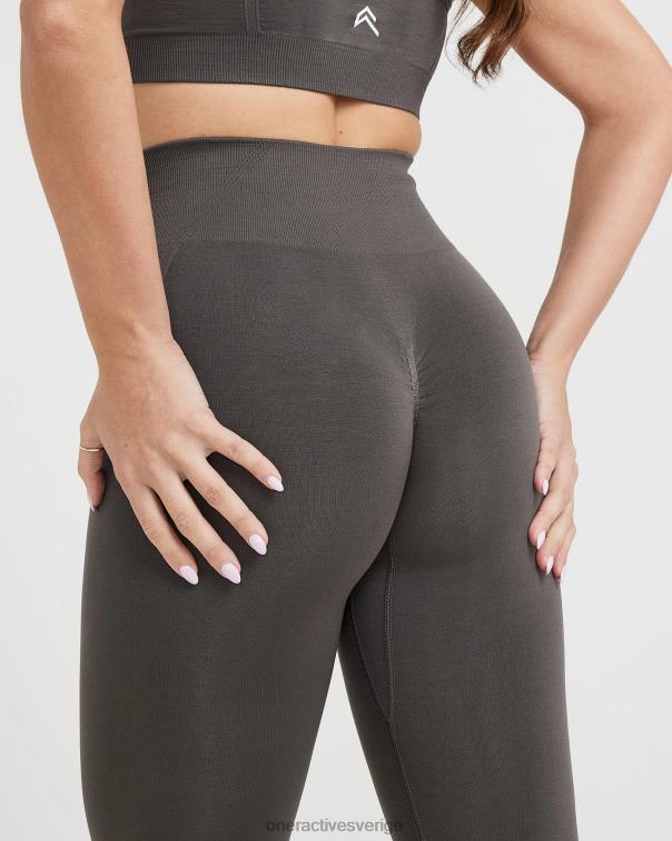 Kläder djup taupe 4B04647 enkel sömlös leggings 3 Oner Active