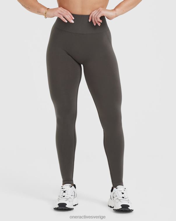 Kläder djup taupe 4B0466 lätta sömlösa leggings 1 Oner Active