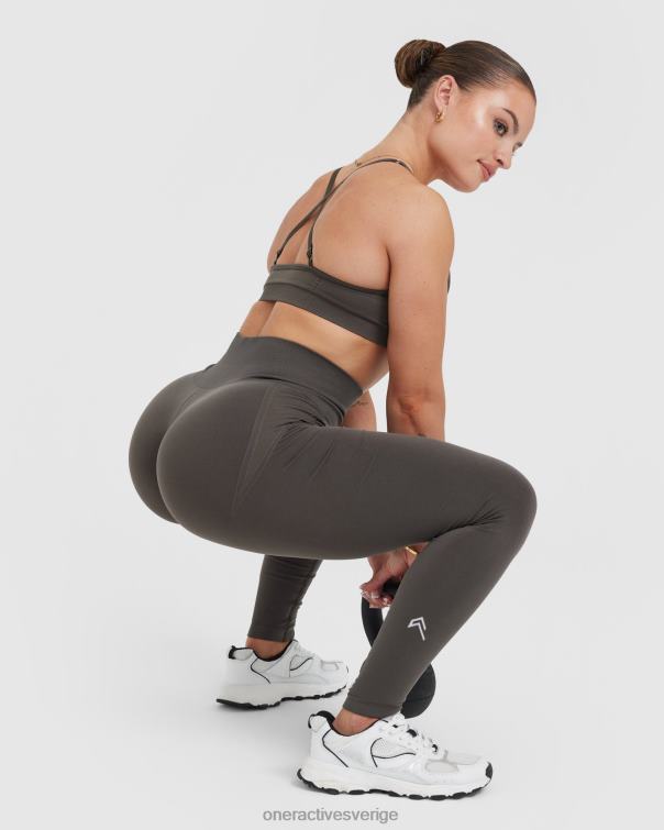 Kläder djup taupe 4B0466 lätta sömlösa leggings 1 Oner Active