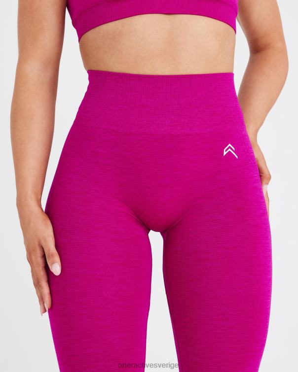 Kläder fuchsia 4B04651 enkel sömlös leggings 3 Oner Active