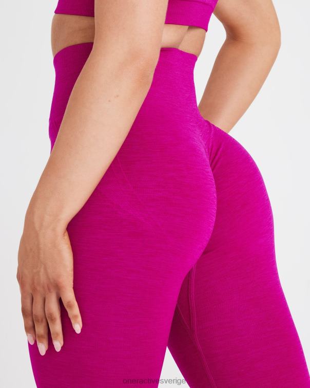 Kläder fuchsia 4B04651 enkel sömlös leggings 3 Oner Active