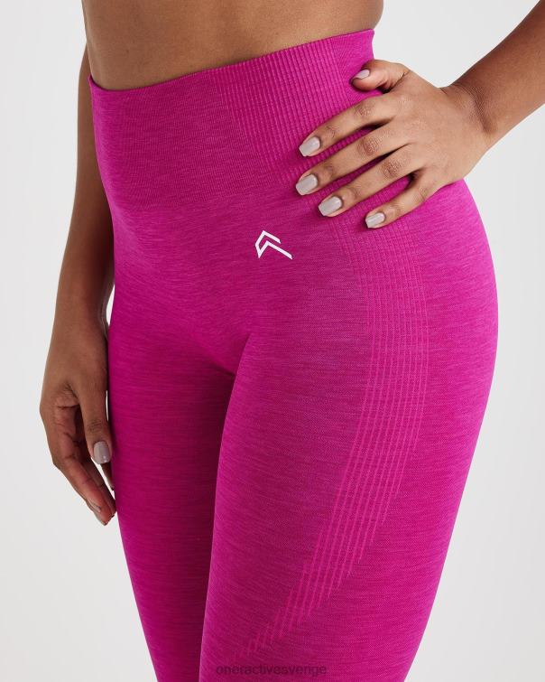 Kläder fuchsia märgel 4B04653 klassiska sömlösa 2.0 leggings Oner Active