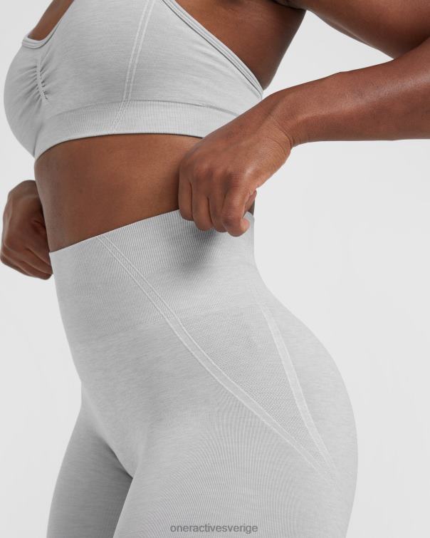 Kläder grå märgel 4B0464 lätta sömlösa leggings 1 Oner Active