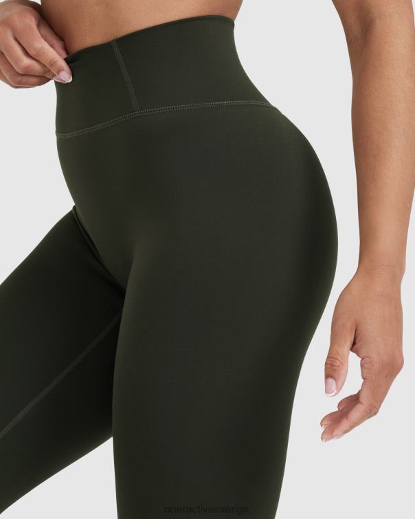 Kläder kaki 4B04624 tidlösa leggings med hög midja Oner Active