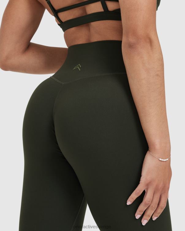 Kläder kaki 4B04624 tidlösa leggings med hög midja Oner Active