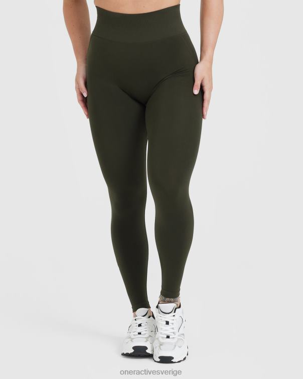 Kläder kaki 4B0469 lätta sömlösa leggings 1 Oner Active