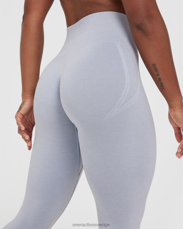 Kläder metallgrå 4B0461 lätta sömlösa leggings 1 Oner Active