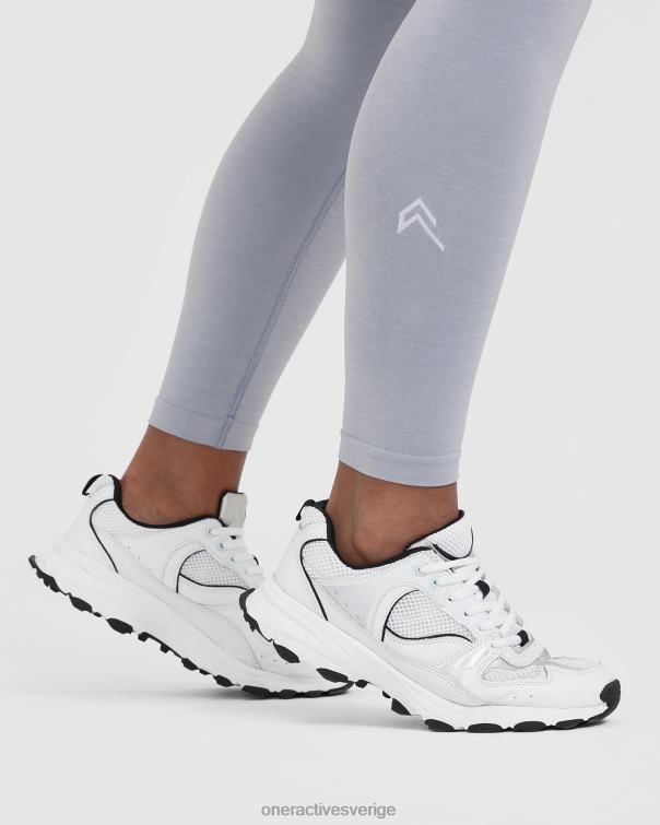 Kläder metallgrå 4B0461 lätta sömlösa leggings 1 Oner Active
