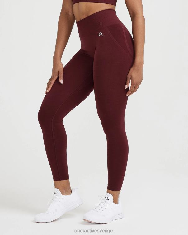 Kläder rosenträ 4B04649 enkel sömlös leggings 3 Oner Active