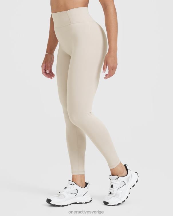 Kläder sand 4B04639 tidlösa leggings med hög midja Oner Active