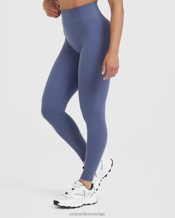 Kläder skifferblå 4B04640 tidlösa leggings med hög midja Oner Active