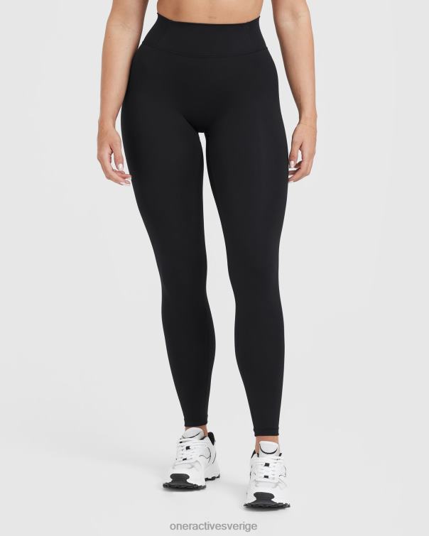 Kläder svart 4B04626 tidlösa leggings med hög midja Oner Active