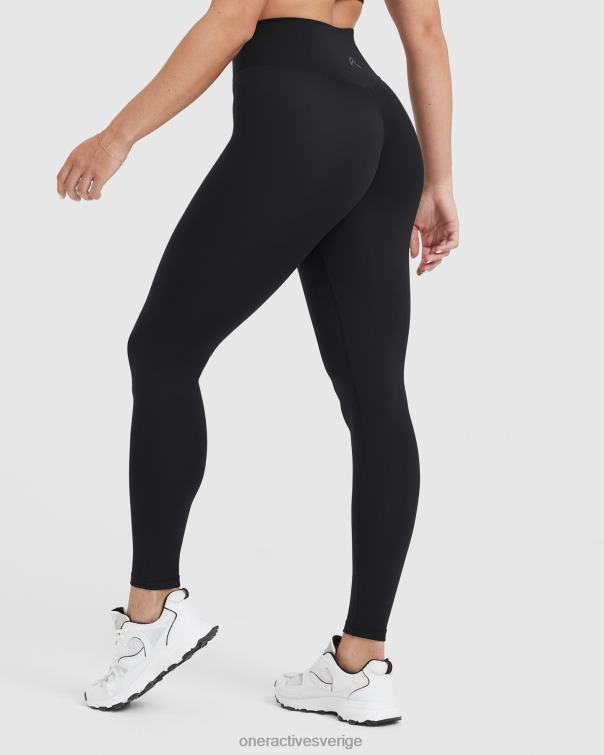 Kläder svart 4B04626 tidlösa leggings med hög midja Oner Active