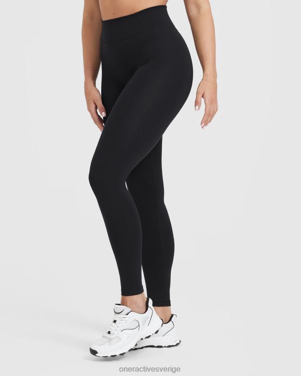 Kläder svart 4B04626 tidlösa leggings med hög midja Oner Active