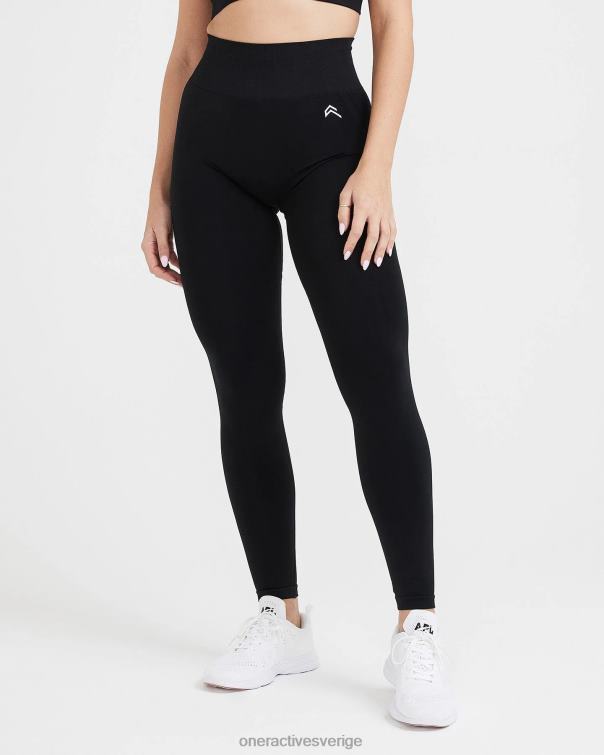 Kläder svart 4B04654 enkel sömlös leggings 3 Oner Active