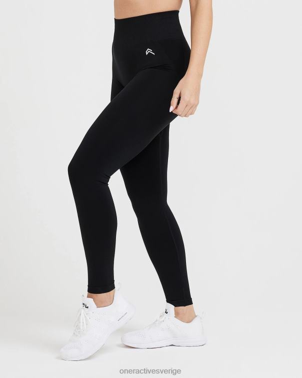 Kläder svart 4B04654 enkel sömlös leggings 3 Oner Active