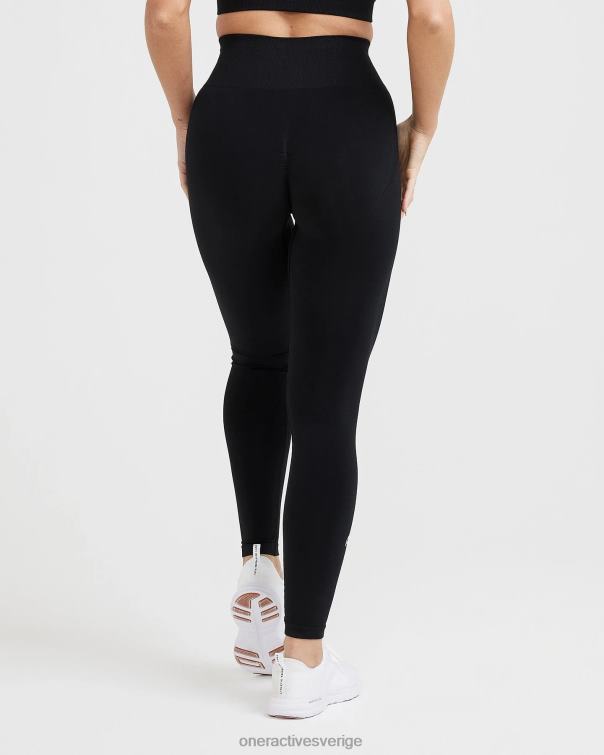 Kläder svart 4B04654 enkel sömlös leggings 3 Oner Active