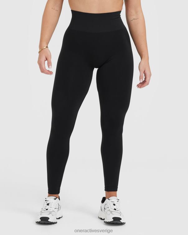 Kläder svart 4B0467 lätta sömlösa leggings 1 Oner Active